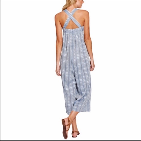 Seafolly Splendour Dobby Jumpsuit Denim Chambray Size XS - Picture 2 of 9